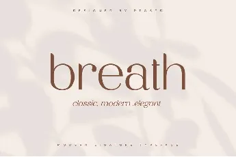 Breath font