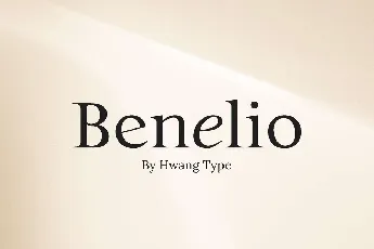 Benelio font