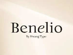 Benelio font