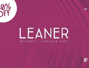 Leaner font