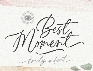 Best Moment font