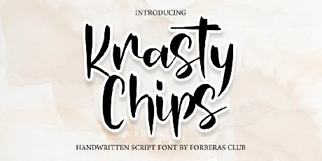 Krasty Chips Demo font