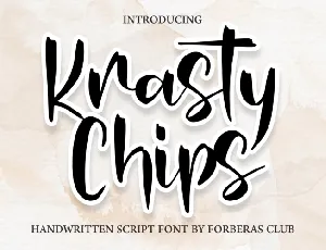 Krasty Chips Demo font