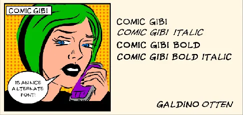 Comic Gibi font