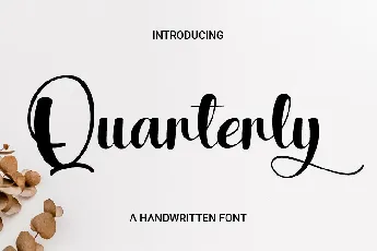 Quarterly font