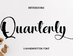 Quarterly font