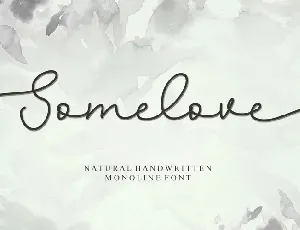 Somelove font