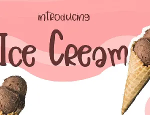 Ice Cream font