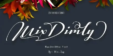 Mix Dimly Script font