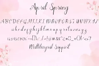 April Spring font