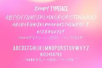 Broady Brush font