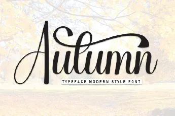 Auntumn Calligraphy font