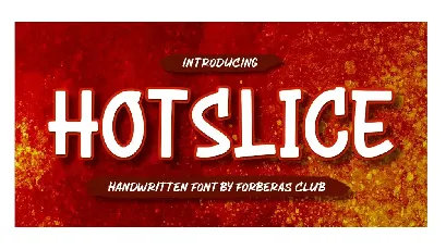 Hot Slice font