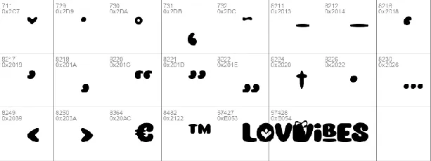 Love Vibes font