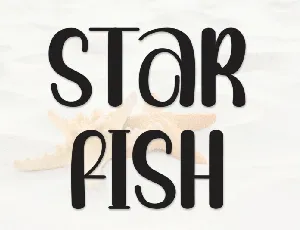 Star Fish Display font