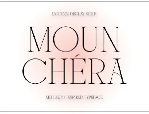 Mounchera font