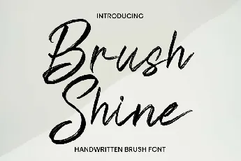 Brush Shine font