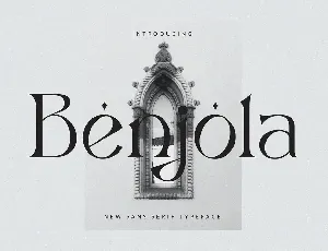 Benjola font