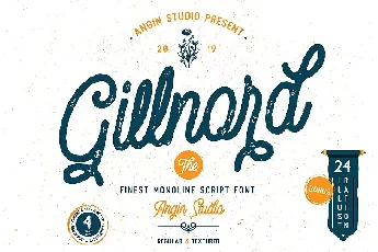 Gillnord Script font