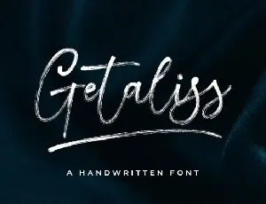 Getaliss Brush font