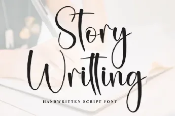 Story Writting Script font