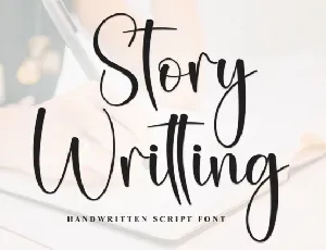 Story Writting Script font