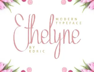 Ethelyne Calligraphy font