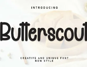 Butterscout Display font