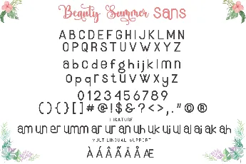 Beauty Summer font