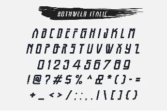 Bothweld font