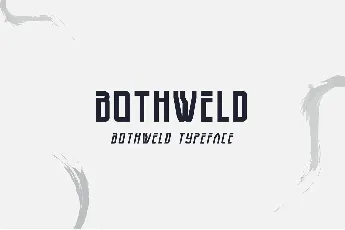 Bothweld font