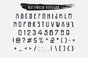 Bothweld font