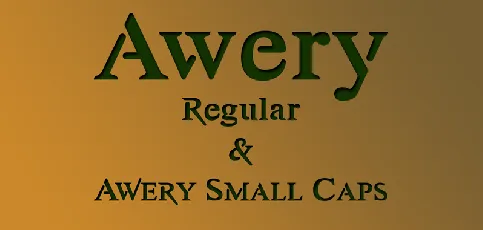 Awery font