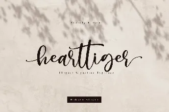 Hearttiger font