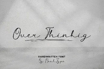 Over Thinking font