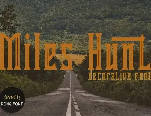 Miles Hunt Display font