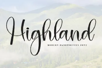 Highland Calligraphy font