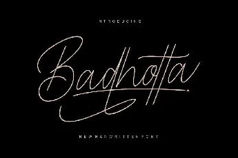 Badhotta font