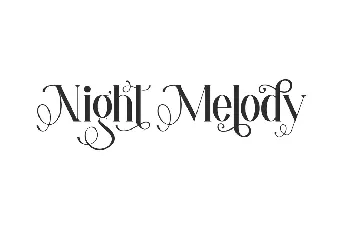 Night Melody Demo font