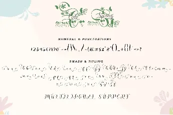 Spring Monogram font