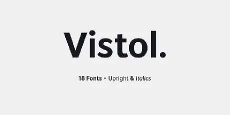 Vistol Black font