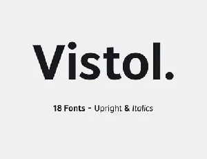 Vistol Black font