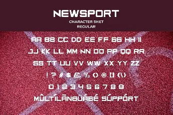 Newsport font