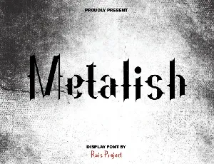 Metalish font