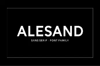 Alesand Sans Family font