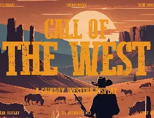Call Of The West font
