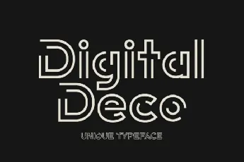 Digital Deco font