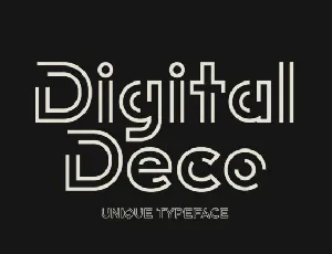 Digital Deco font