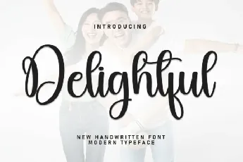 Delightful Script font