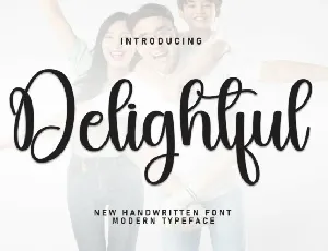 Delightful Script font